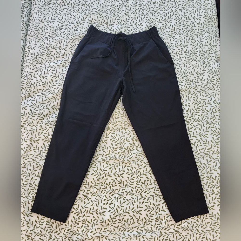Elegant Black Drawstring Joggers